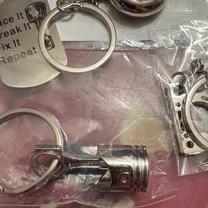 Silver Keychain Set